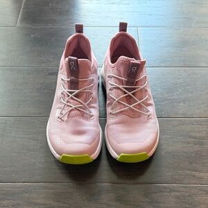 On Running Girls Pink and Lime Athletic Shoes